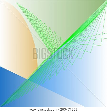 geometric background light tone, spirograph green lines