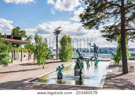 Stockholm, Sweden - July 31, 2017: Sculptures Created By Carl Milles, A Swedish Sculptor, In The Mus
