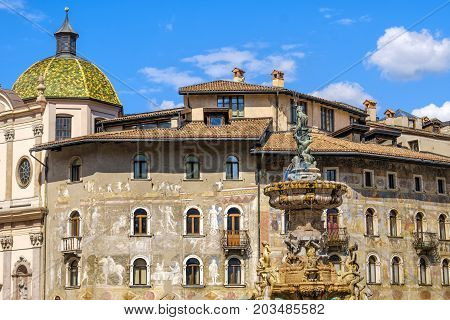 Trento Piazza Duomo - Trentino Alto Adige region - Italy