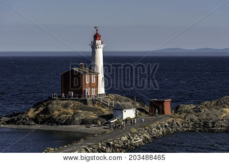 the Fisgard Lighthouse on Vancouver Island Canada