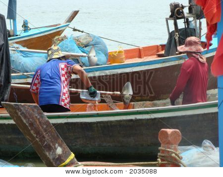 Puerto pesquero de Thai