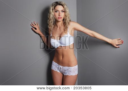 Stock foto af unge, pasform og sexet kvinde
