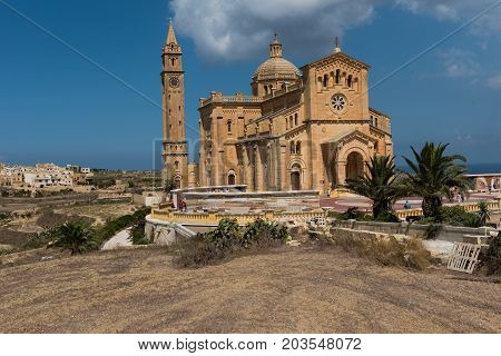 Neo Romanesque Catholic Church. Ta Pinu, Malta
