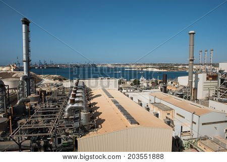 Delimara Power Station. Marsaxlokk, Malta