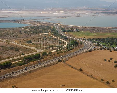 Stagno Di Cagliari (pool Of Cagliari) Lagoon
