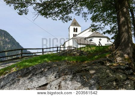 San Martino Church In Calonico On Leventina Valley