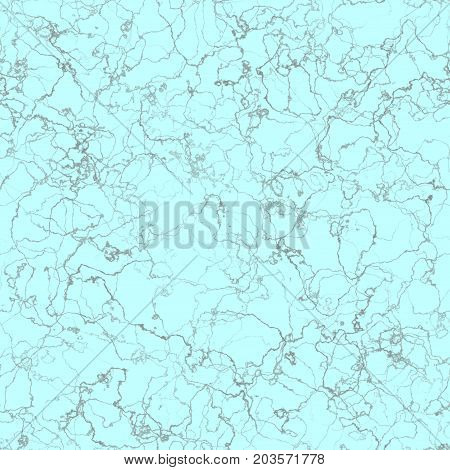 Pastel cyan blue soft marble texture with veins