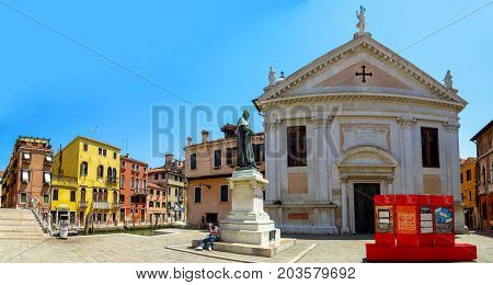 Venice - Statue Of Poet Paolo Sarpi
