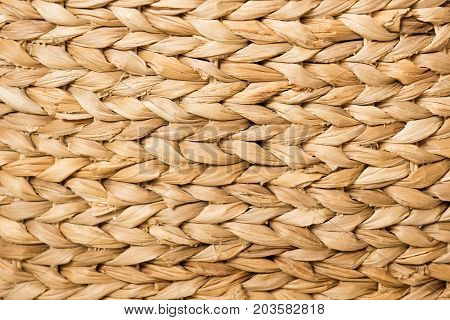 Texture and background: a brown wicker basket. Natural materials