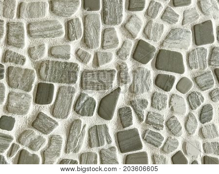 Close up of stone tiles floor background wallpaper