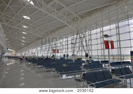 Aeroporto regionale cinese, Jinan, Shandong, Cina