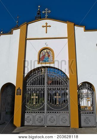 Entrance to a Monastery complex Privina Glava, Sid, Serbia