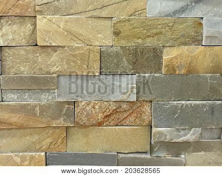Background of stone wall texture. Close up