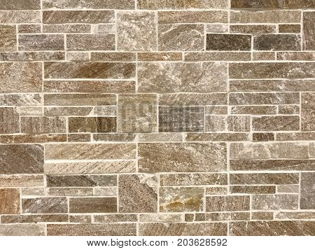 Close up of stone tiles floor background