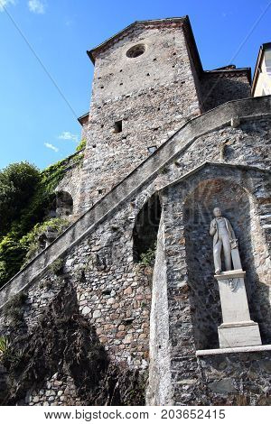 Santa Maria del Sasso, cathedral of Morcote in Switzerland
