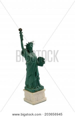 Statue Of Liberty On Liberty Island In New York Harbor In New York City In The United States, Isolat