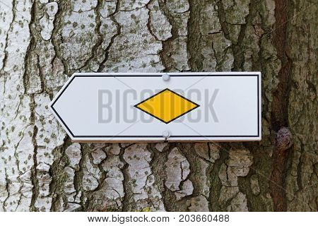 Walking Path Sign In Germany