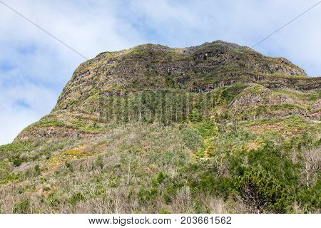 View to the south from the pass Boca da Encumeada in Madeira