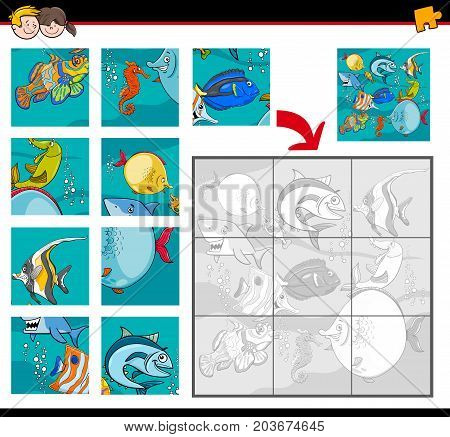 Jigsaw Puzzles With Sea Life Characters