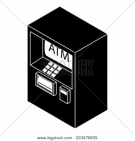Atm icon. Simple illustration of atm vector icon for web design isolated on white background