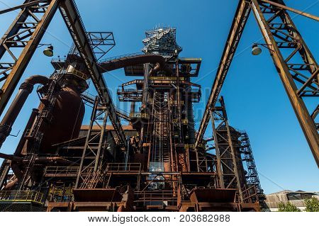 Lower region of Vitkovice - old ironworks factory