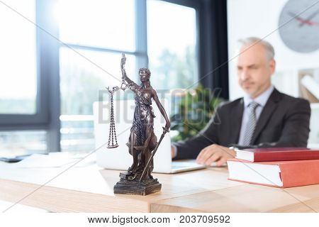 Lawyer Working With Laptop