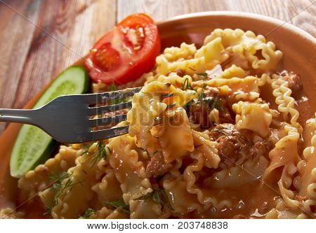 Pasta Mafalde With  Beef
