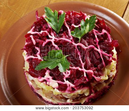 Dressed Herring - Russian Salad