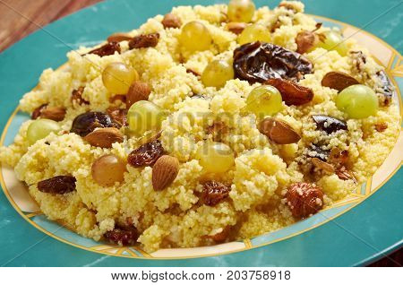 Mesfouf - Citrus Couscous Salad