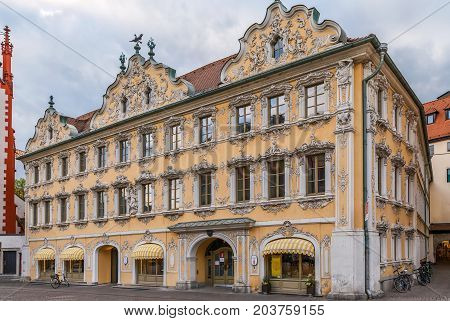 The house of falcon ( Falkenhaus) was built in the early 18th century in Wurzburg Germany