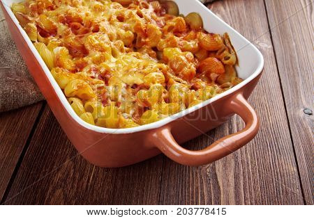 Pasta Elbow Macaroni  Bake With Pancetta