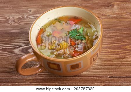 Minestrina Di Orzo E Peperoni
