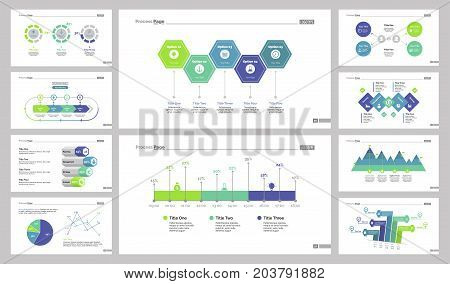 Diagram design set can be used for workflow layout, annual report, presentations. Business and marketing concept with comparison, percentage, option, pie, scatter plot, process, area, flow charts