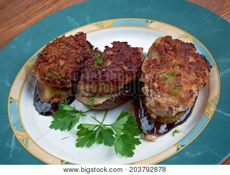 cotolette di melanzane - Italian appetizer with eggplant