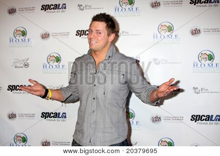 LOS ANGELES - 24 mai : Mike Mizanin. en arrivant à la célébrité Casino Royale événement à Avalon sur mai 