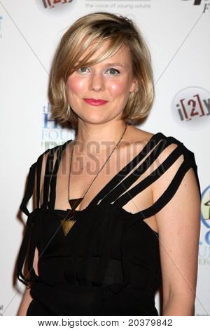 LOS ANGELES - 24 maggio: Fiona Hardingham arrivando al Celebrity Casino Royale evento Avalon su M.