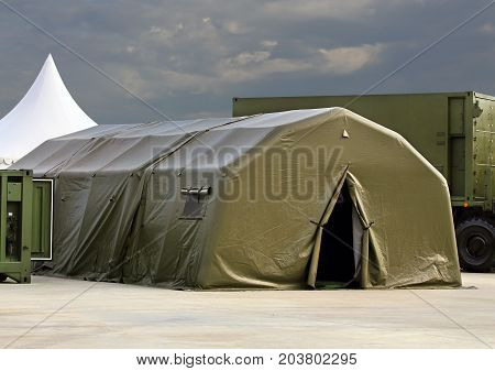 Tent for placement of personnel on military range