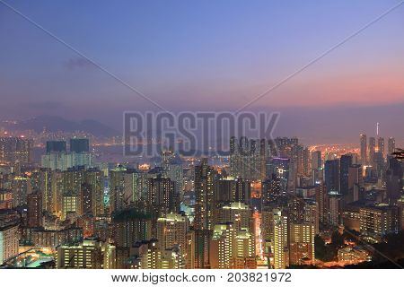 the Kowloon Hong Kong Skyl ine 2016