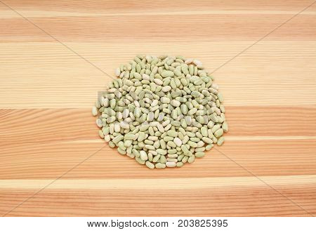 Flageolet Beans On Wood