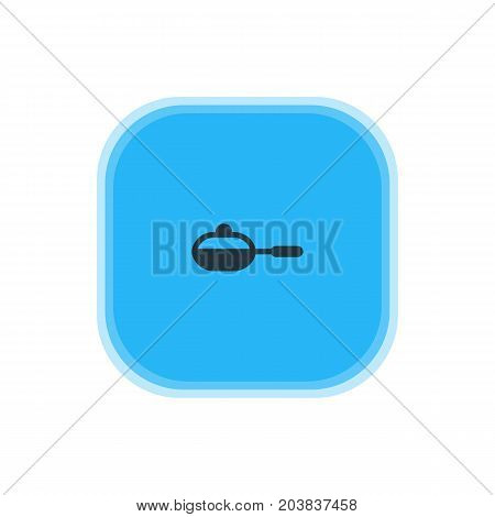 Beautiful Cooking Element Also Can Be Used As Pan Element.  Vector Illustration Of Skillet Icon.