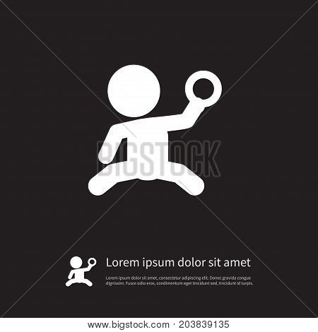 Tot Vector Element Can Be Used For Tot, Played, Baby Design Concept.  Isolated Played Icon.