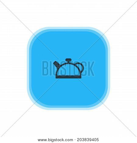 Beautiful Kitchenware Element Also Can Be Used As Teakettle Element.  Vector Illustration Of Teapot Icon.