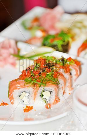 Sushi sul tavolo