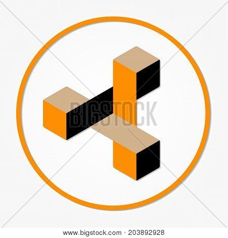 Zencash Cryptocurrency. Vector Sign Icon. Internet Money