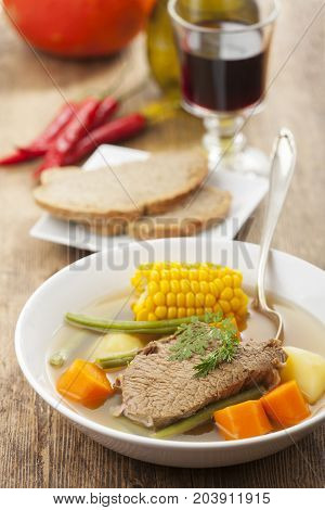 bowl of calzuela a latin american dish