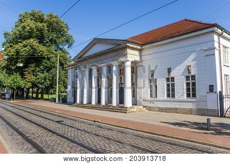 BREMEN, GERMANY - AUGUST 23, 2017: Historical Wagenfeld house in the center of Bremen, Germany