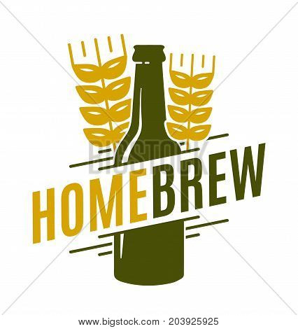Homebrew vector logo template emblem design illustration