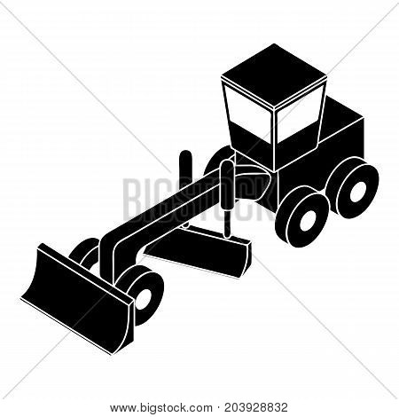 Grader icon. Simple illustration of grader vector icon for web design isolated on white background