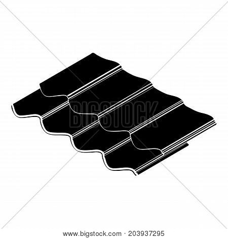 Metal tile icon. Simple illustration of metal tile vector icon for web design isolated on white background