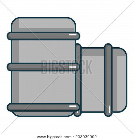 Paintball barell icon. Cartoon illustration of paintball barell vector icon for web